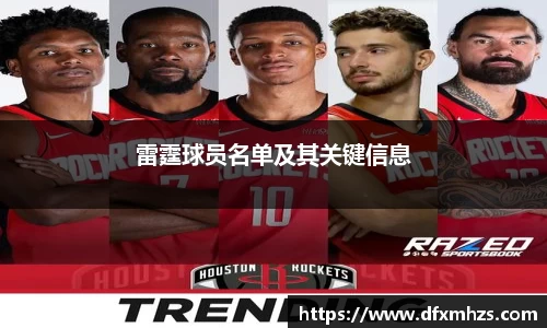雷霆球员名单及其关键信息